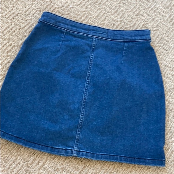 Free People notched denim mini NWT - Picture 7 of 7